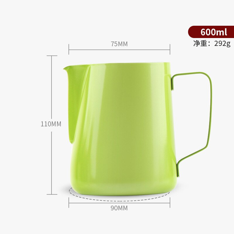 Konyhai tapadásmentes, rozsdamentes acél tejhabosító kancsó eszpresszó kávékancsó Barista Craft tejszínhabosító kancsó