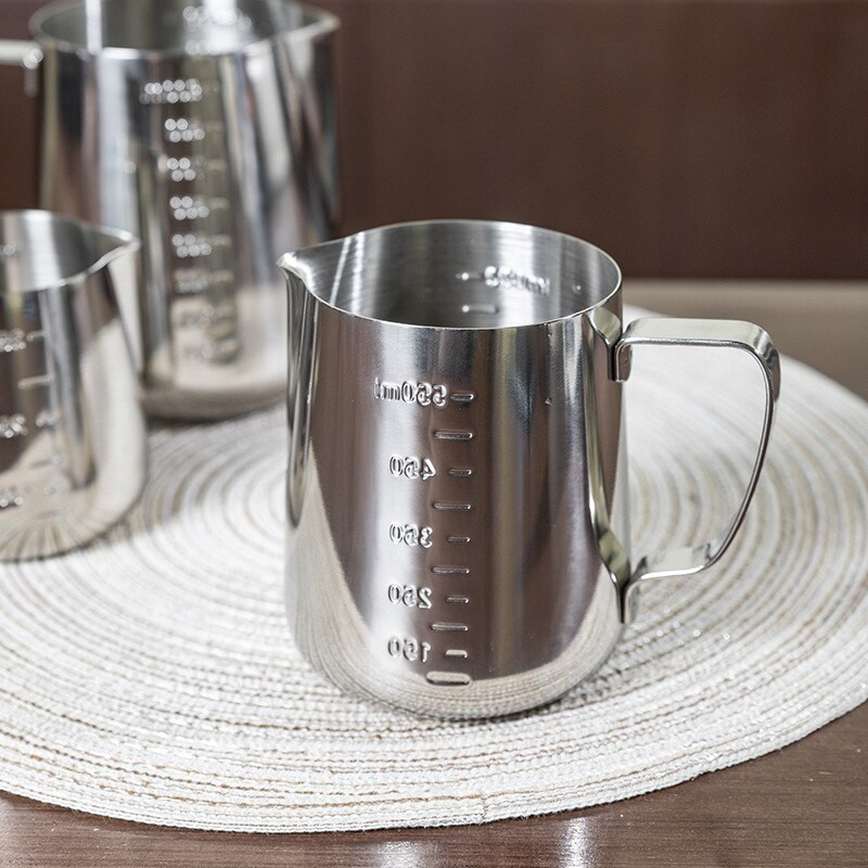 350/600/1000ml Dvigubas kavos įrankis Pieno putos Puodelis Craft Puodelis Kavos ofortas Cilindras Pieno Putų Puodelis Kavos puodas