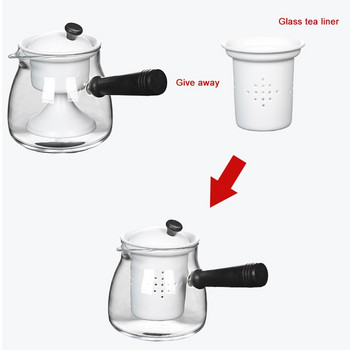 SENDIAN Ceramic Liner Glass Teapot Cooking Dual-use ανθεκτικό σε υψηλή θερμοκρασία βραστήρας 2021 Αξεσουάρ σετ τσαγιού κουζίνας γραφείου