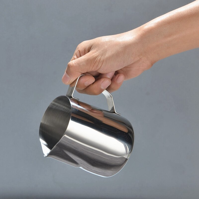 Rozsdamentes acél kávéskanna tejkannák Kancsó csésze habosítás pipával For Make Tej kávétartozékok 350ML/600Ml