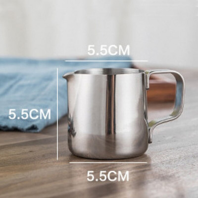 Rozsdamentes acél tejhabosító kancsó kávékancsó tejhabosító eszpresszó csésze Latte Art kávézó 100/150/200 ml
