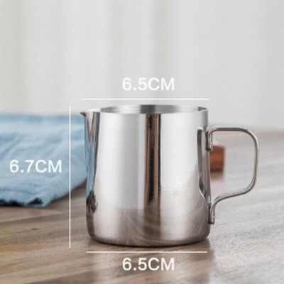 Rozsdamentes acél tejhabosító kancsó kávékancsó tejhabosító eszpresszó csésze Latte Art kávézó 100/150/200 ml
