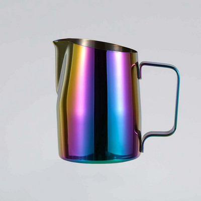 Kávékancsó rozsdamentes acél tejhabosító kancsó Bögrék eszpresszó kávékancsó 450ml/600ml Barista kézműves habosító kancsó