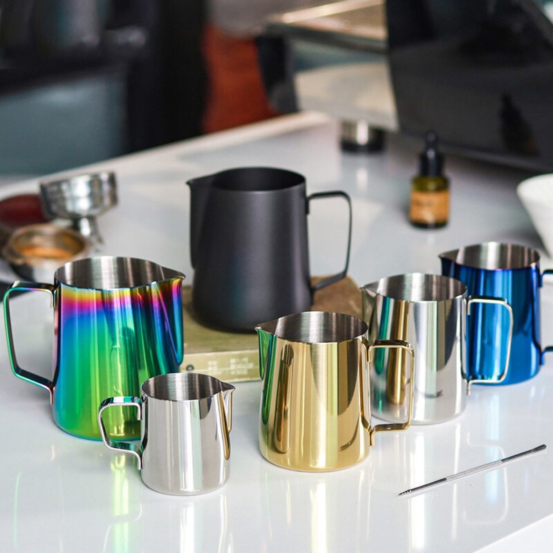 350/600ml Creative 304 Rozsdamentes acél kávékancsó tejhabosító csészék Krémkészítő Barista Kézműves eszpresszó Latte Art kancsó eszközök