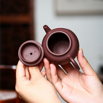 150ml Seiko Small Purple Teapot Yixing Famous Handmade Teapot Bottom Slot Qingjulunbead Teapot Kungfu Tea Set Customized