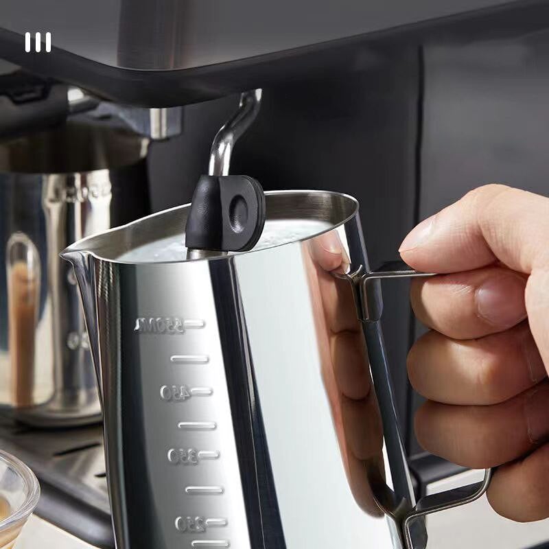 Rozsdamentes acél tejhabos kancsó Eszpresszó gőz kávé Barista Craft Latte Cappuccino tejszínhabos kancsó
