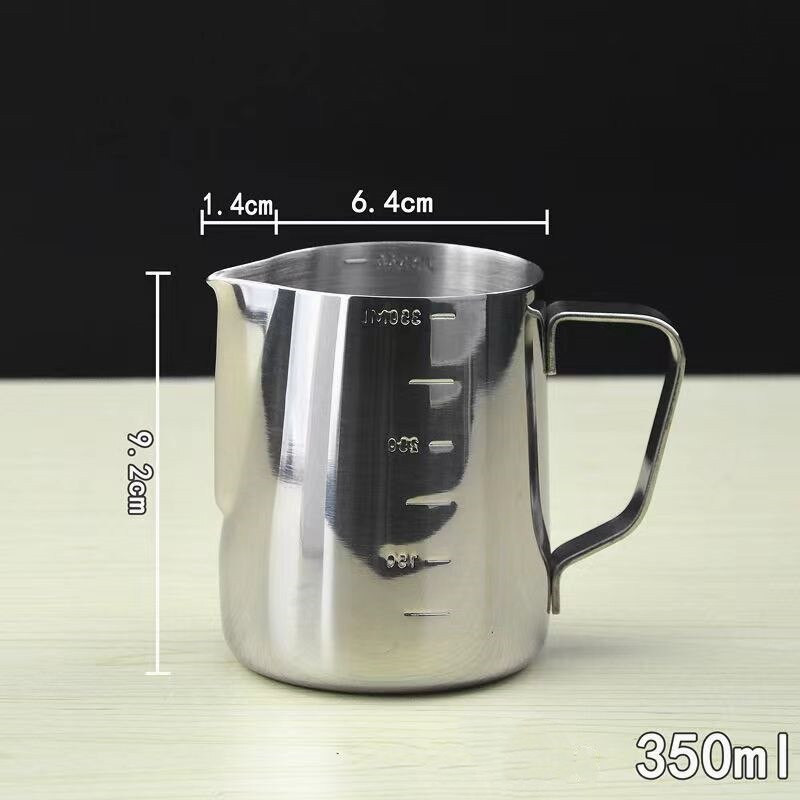 Rozsdamentes acél tejhabos kancsó Eszpresszó gőz kávé Barista Craft Latte Cappuccino tejszínhabos kancsó