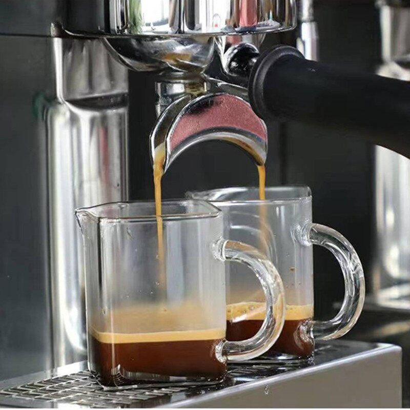 Cană de smântână cu ulcior de lapte din sticlă rezistentă la căldură, ulcior de cafea, vase de cafea mici, recipient multifuncțional pentru condimente