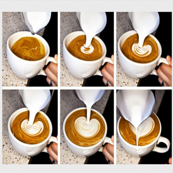 150/350/600 ml Κανάτες γάλακτος Μόδα από ανοξείδωτο χάλυβα Milk Craft Milk Frothing Pitcher Coffee Latte Fothing Art Jug Pitcher Mug Cup