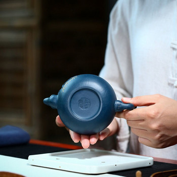 250 ml Κινεζικά Yixing Tea Pots Purple Clay Teapot Beauty Kettle Raw Ore Azure Mud Χειροποίητο Teaware Tie Guanyin Tea Ceremony