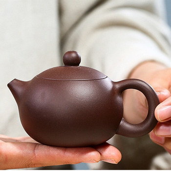 110 мл Бутикови лилави глинени чайници Yixing Инфузер с форма на топка Xishi Чайник Чайник за красота Персонализиран комплект за чай Zisha Автентичен