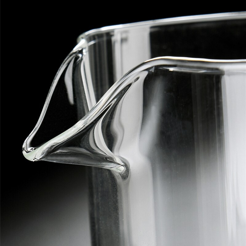 Üveg teáskanna teáscsésze szett Hőálló négyzet alakú üveg teáskanna teainfúzióval Puer Oolong teáskanna Irodai teáscsésze Droshipping