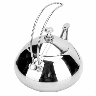 1,5 literes ezüst arany teáskannák rozsdamentes acél vízforraló szállodai teáskanna szűrővel Étterem Gáztűzhely Indukciós tűzhely Tea vízforraló