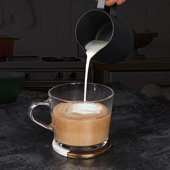 350/600ML Κανάτα για αφρόγαλα Barista Craft Coffee Latte Pitcher Pull Flower Cup Coffee Milk Frother Latte Art Container Coffeware