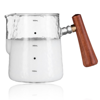 Eworld boroszilikát üveg tejhabosító edény, 20 oz/600 ml espresso barista latte cappuccino tejkrémes csésze habosító edény