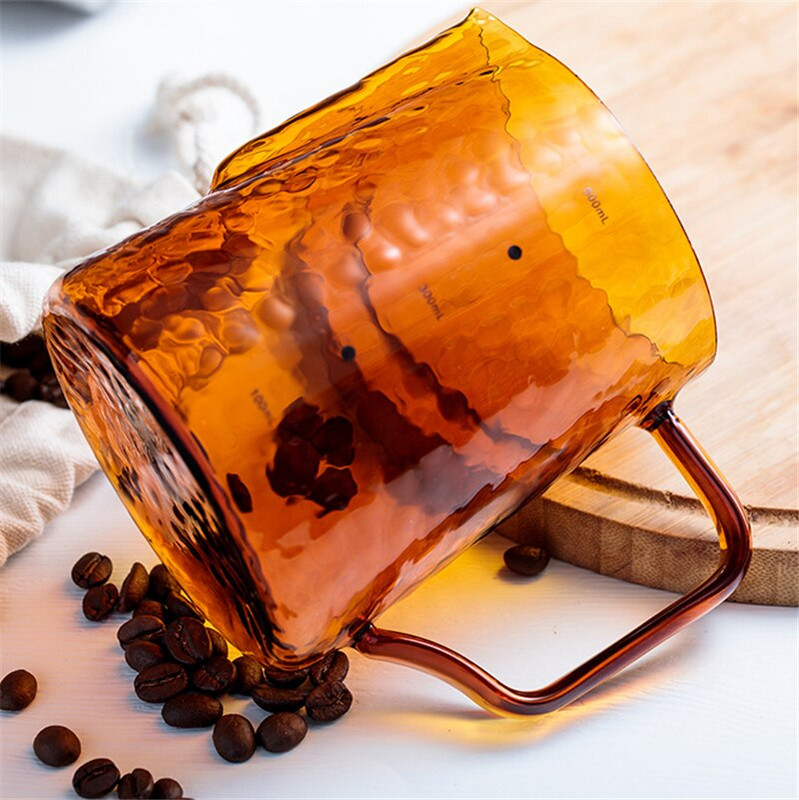 Eworld boroszilikát üveg tejhabosító edény, 20 oz/600 ml espresso barista latte cappuccino tejkrémes csésze habosító edény