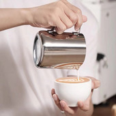 150 ml/250 ml Маркировка на стомна за разпенване на мляко от неръждаема стомана Кана за мляко Кафе Пенообразувател за мляко и машина за лате Инструменти за кафе