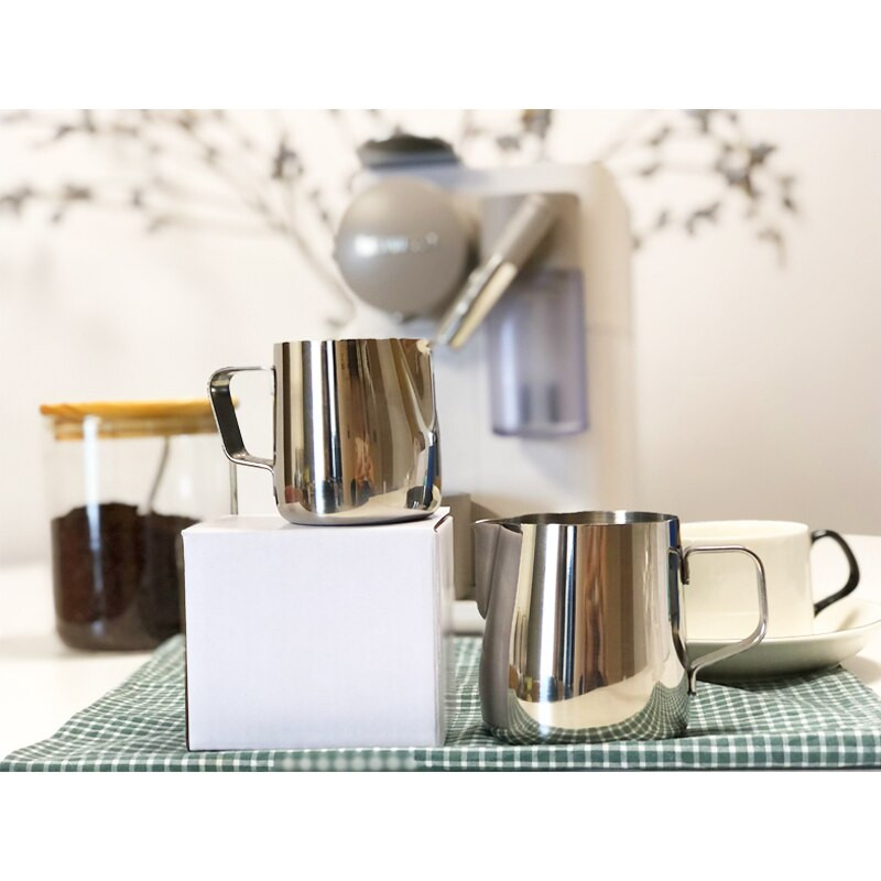 150 ml/250 ml Маркировка на стомна за разпенване на мляко от неръждаема стомана Кана за мляко Кафе Пенообразувател за мляко и машина за лате Инструменти за кафе