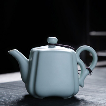 Χειροποίητο Azure Ceramic Teapot Ru Kiln Xishi Pots Tea Pots από πορσελάνη Kung Fu Pu\'er Tea Master Pot Οικιακό Τσαγιού