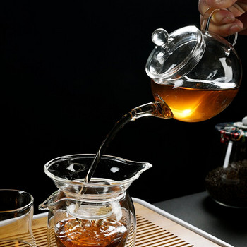 290 мл чайник Xishi топлоустойчива стъклена тенджера ръчно изработена кана за чай китайски кунг-фу чайници чайници за домашно кафе дръжка саксии декор