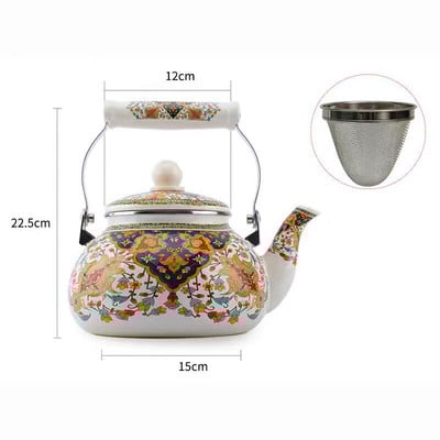 1,5 l 2,4 l 3,3 l emaliuotas arbatinukas arbatinukas arbatinukas ąsotis arbatinukas dujinė indukcinė viryklė emaliuotas puodas švilpimo virdulys vandens grafinas