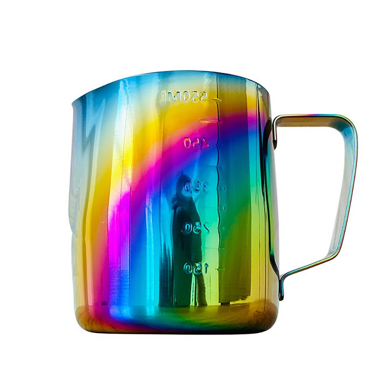 350 / 600 ml-es rozsdamentes acél konyhai otthoni fogantyús kávéfüzér csésze kancsó kávémérleggel.