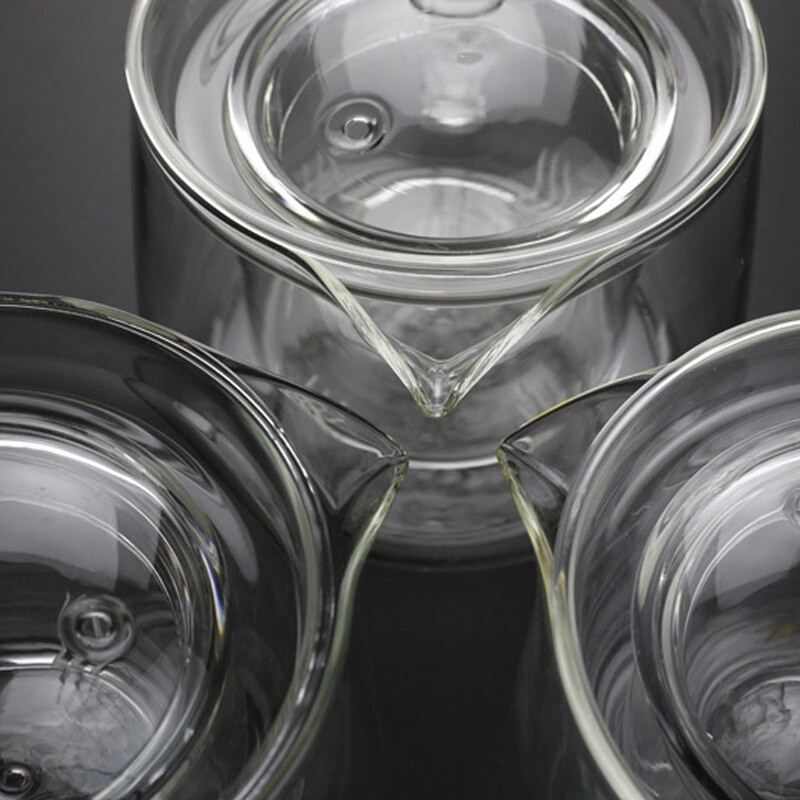 HMLOVE üveg, átlátszó edényszűrő kínai teaszertartás tearuházati készletek csésze magas bórtartalmú szilikon japán teáskanna vízforraló 600 ml