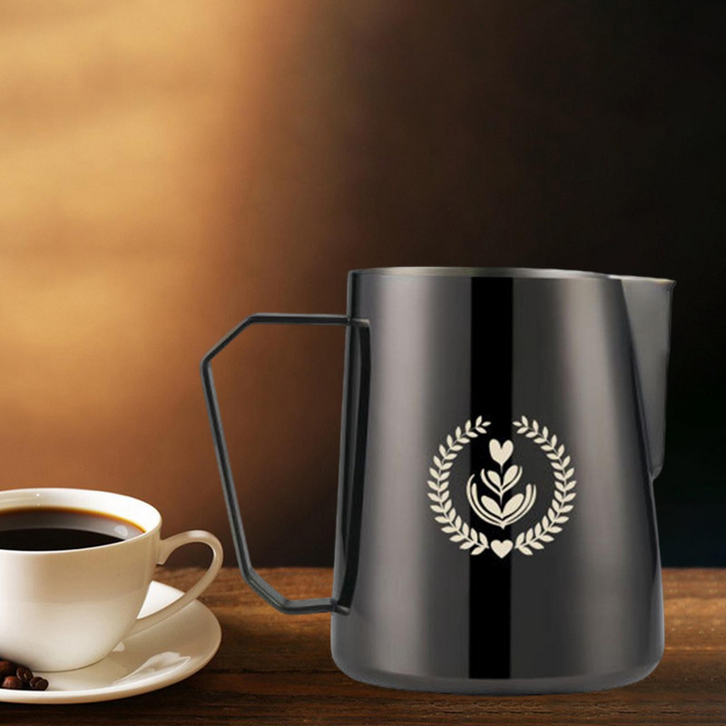 600 ml pieno putų ąsotis espreso kavos aparato priedai grietinėlės putų ąsotis Espreso garų ąsotis Bar Cafe Home