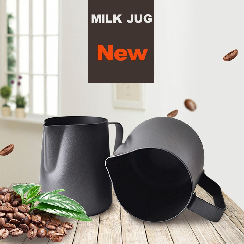 Tapadásmentes bevonatú rozsdamentes acél tejhabos kancsó Eszpresszó kávé Barista Craft Latte Cappuccino krémhabos kancsó