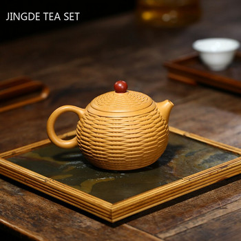 Boutique Section Mud Zisha Teapot Handmade Xishi Filter Tea Pot Yixing Purple Clay Beauty Tea Maker Προσαρμοσμένα σετ τσαγιού 280ml