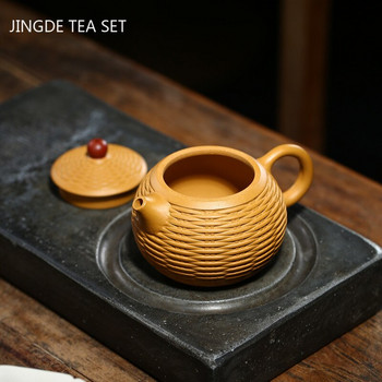 Boutique Section Mud Zisha Teapot Handmade Xishi Filter Tea Pot Yixing Purple Clay Beauty Tea Maker Προσαρμοσμένα σετ τσαγιού 280ml