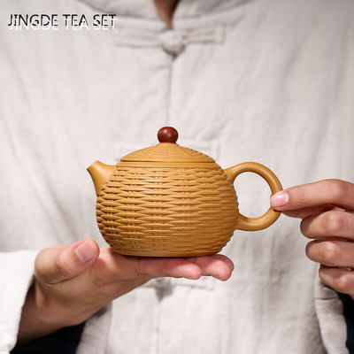 Boutique Section Mud Zisha Teapot Handmade Xishi Filter Tea Pot Yixing Purple Clay Beauty Tea Maker Персонализирани комплекти за чай 280 ml
