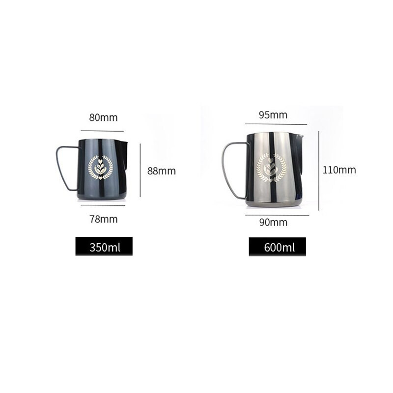 350/600 ml espresso gőzölő kancsó kávé tejhabos csésze kancsó húzó virág Cappuccino