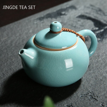 Антична керамика Чайник Ръчно изработени филтърни чайници Xishi Домакински персонализиран чайник Пътуващ преносим комплект чай Китайски съдове и прибори