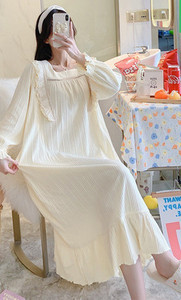 Cămașă de noapte pentru alăptare, cu mâneci lungi