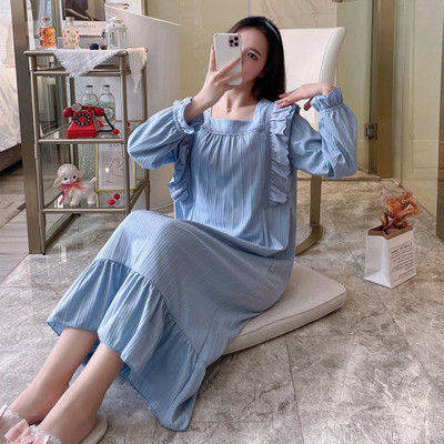 Cămașă de noapte pentru alăptare, cu mâneci lungi