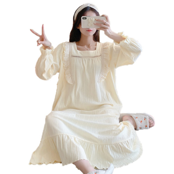 Cămașă de noapte pentru alăptare, cu mâneci lungi