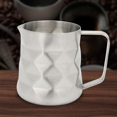 350/600 ml roostevabast terasest kohvi espresso latte piimavahu vahustamiskann koos tilaga DIY köögikohvi tööriista tarvikud