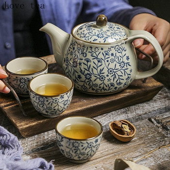 Японски ретро керамичен комплект чайник Чаша Kung Fu комплект чайник чайник творчески комплект вода чайник домакински чайник аксесоари за домашен офис
