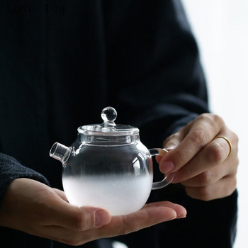 160 ml φλιτζάνι γυαλί ανθεκτικό στη θερμότητα χειροποίητη τσαγιέρα kung fu Ιαπωνικού στυλ μικρή διαφανής μίνι ιδέα για παρασκευή τσαγιού