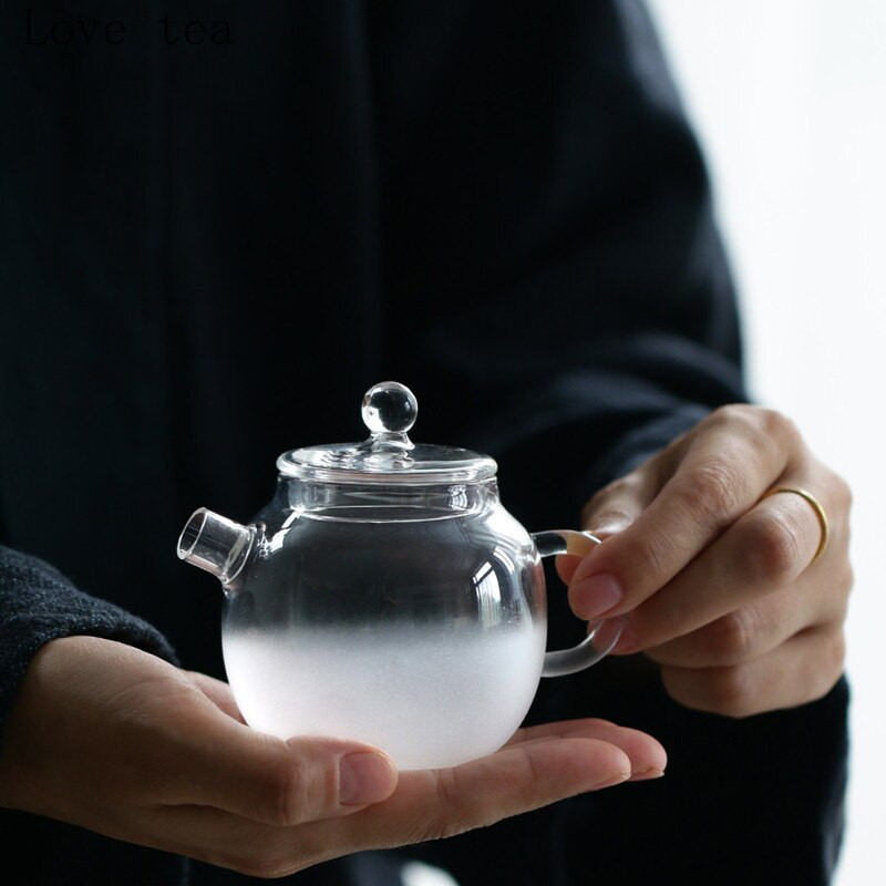 160 ml-es csésze hőálló üveg kézzel készített kung fu teáskanna japán stílusú kis átlátszó mini teafőzési ötletek