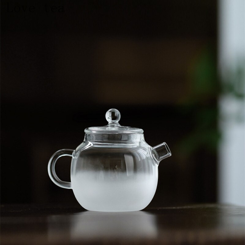 160 ml-es csésze hőálló üveg kézzel készített kung fu teáskanna japán stílusú kis átlátszó mini teafőzési ötletek