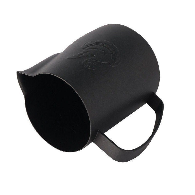 Little Swan ulcior pentru spumare cu lapte aburind, din oțel inoxidabil, ulcior de lapte antiaderent, ceașcă cu flori, cafea, cappuccino, latte