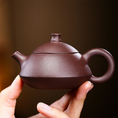 Yixing Purple Clay teáskanna nyers érc iszap teáskanna Vintage ivóedény Irodai Kung Fu teáskészlet Háztartási kézzel készített vízforraló születésnapi ajándék