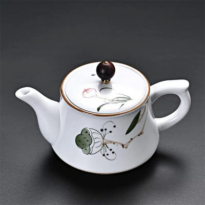 Keraminis rankomis dažytas biuro arbatinukas Buitinis didelis retro stiliaus virdulys Kung Fu arbatos rinkinys Jingdezhen keramikos filtras arbatos virimo aparatas arbatos indas