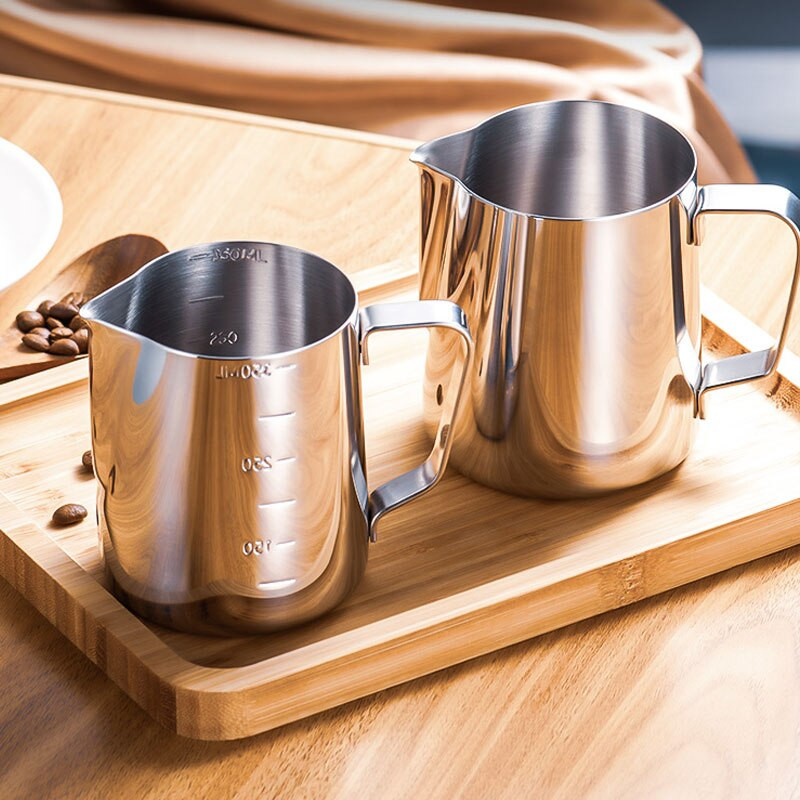 350/600 ML Cană de cafea Latte Art Cană pentru spumare de lapte Cană din oțel inoxidabil Cană Espresso Barista Cană cu lapte Cană de cafea