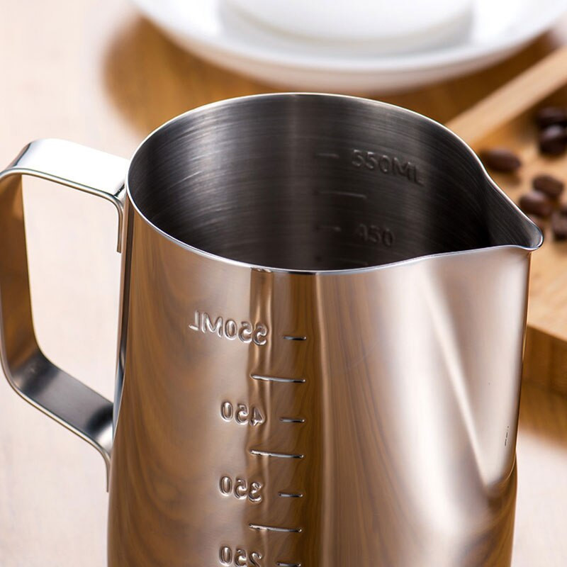 350/600 ML Cană de cafea Latte Art Cană pentru spumare de lapte Cană din oțel inoxidabil Cană Espresso Barista Cană cu lapte Cană de cafea