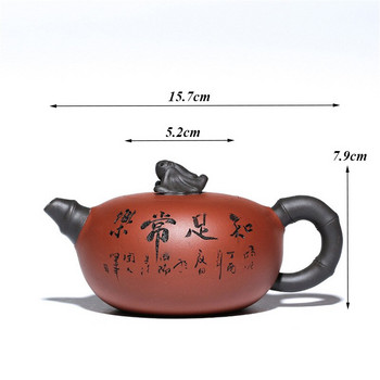 Офис чайници от лилава глина Yixing Автентична издълбана кана за чай, ръчно изработена кунг-фу кана, домакински сервиз за чай, китайски сервиз за чай, подаръци
