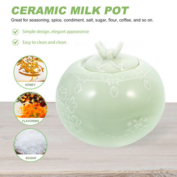 Pitcher Sugar Creamer Ceramiccream Coffeelid Bowlcontainer Σετ σερβιρίσματος αλατιού σάλτσας Διανομέας Κούπα Κανάτες Κανάτες Pourer Porcelain Latte