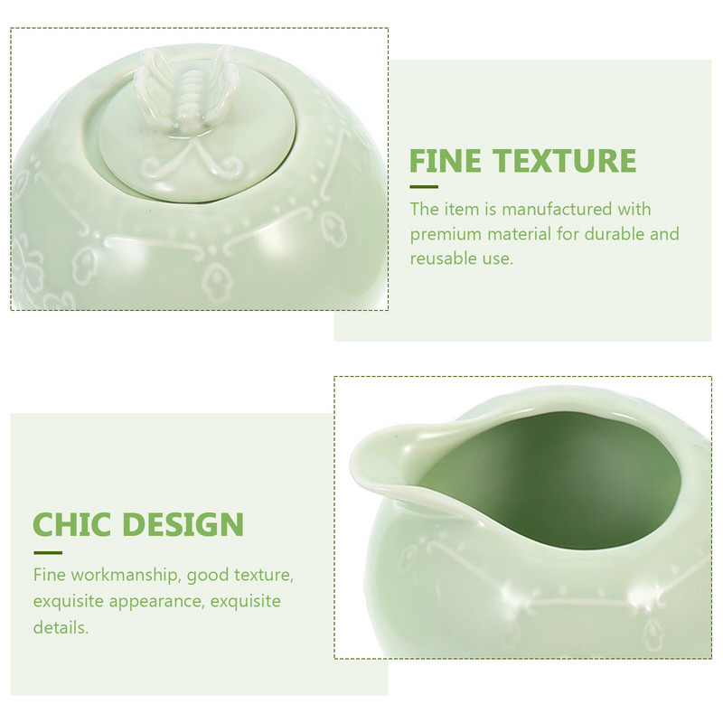 ulcior cu smântână de zahăr cremă ceramică capac de cafea set recipient pentru servire sare dozator sos cană ulcioare ulcioare turnător porțelan latte
